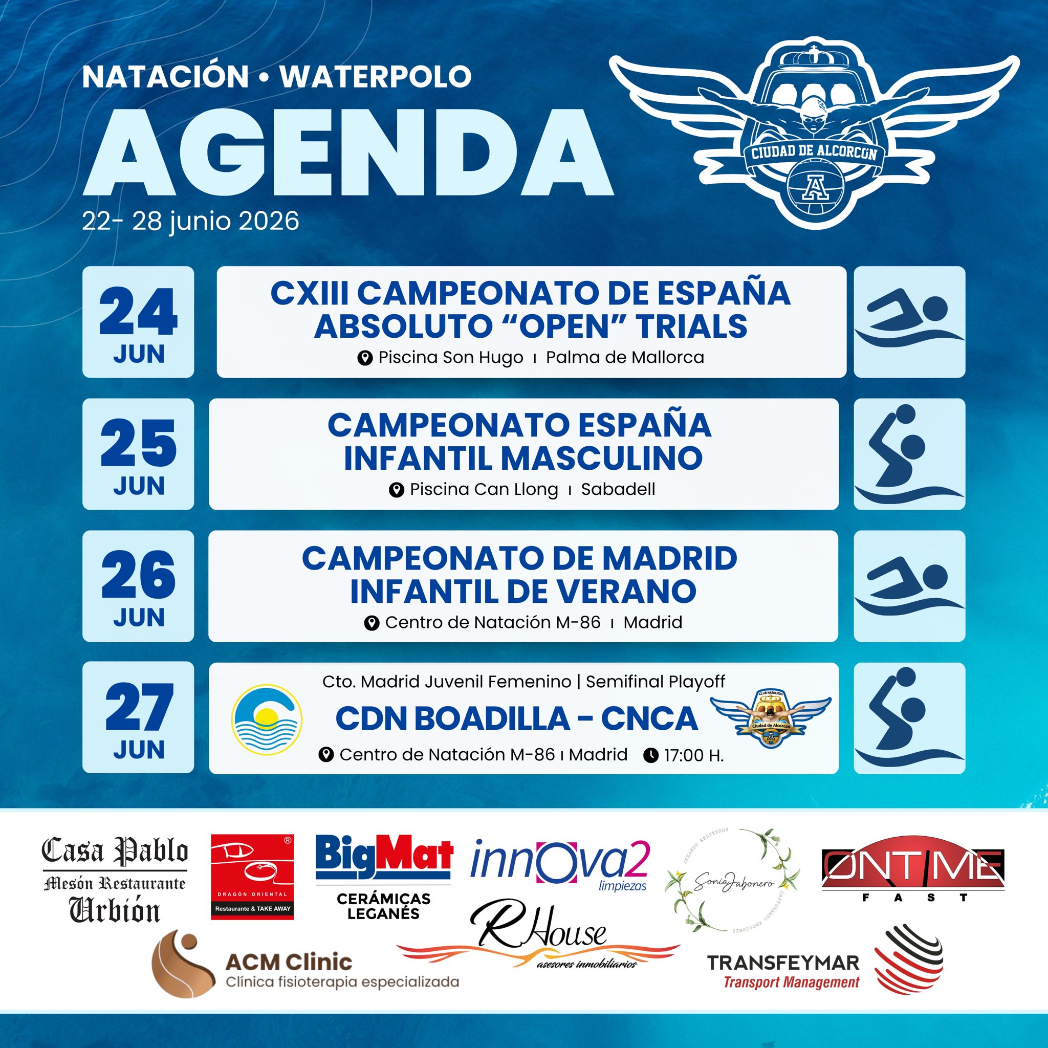 Actividad semanal del club