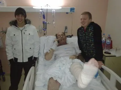 Visita a Luis Jimenez en el Hospital La Paz
